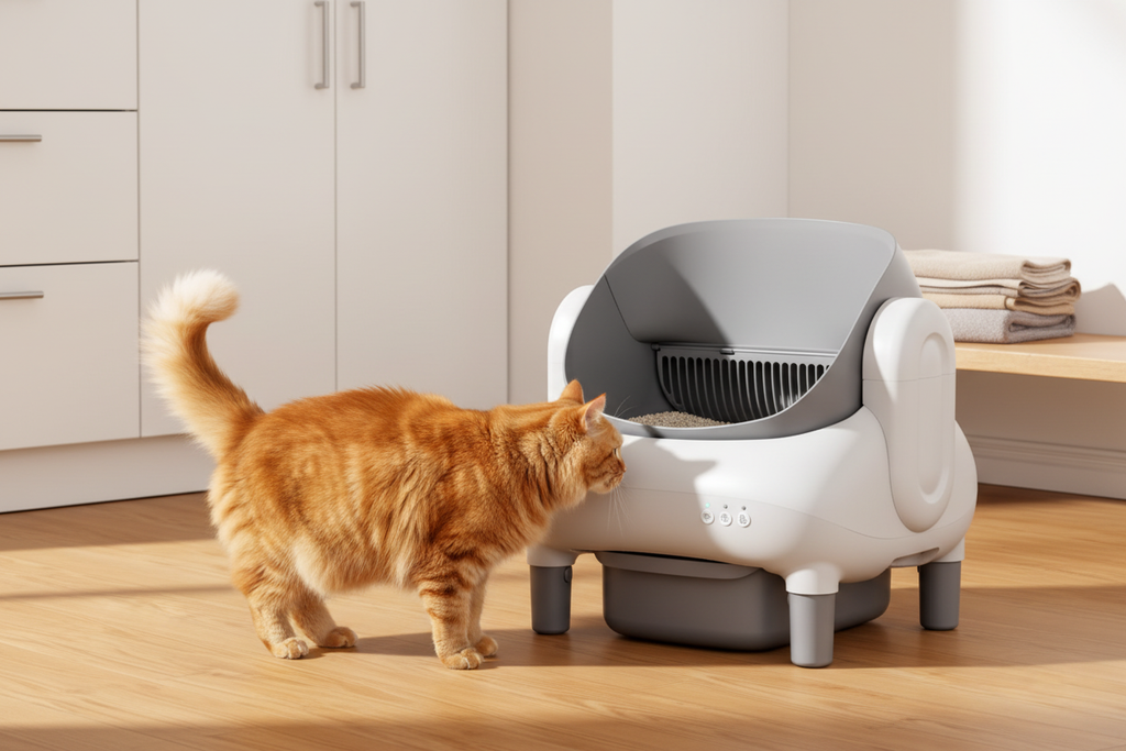 Automatic Cleaning Cat Litter Box lifestyle photo